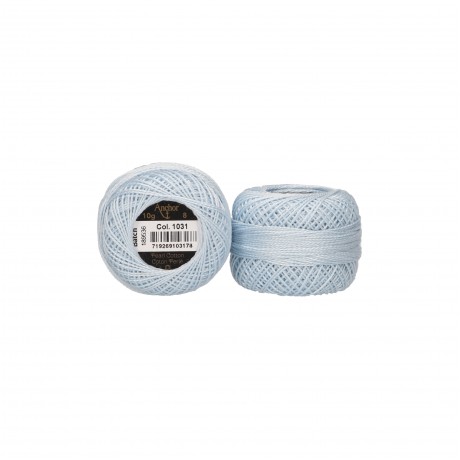 Anchor Pearl Cotton nº 8, cor 1031 azul
